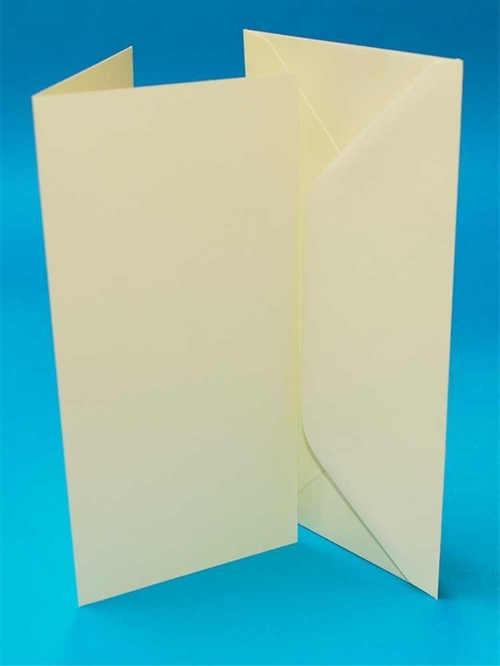  Kort og kuverter ivory 98x210mm Passer til slimcard